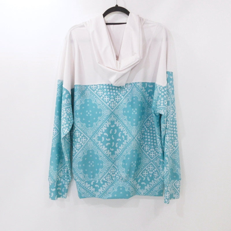 【中古】RESOUND CLOTHING | リサウンドクロージング PAISLEY RUSH OVER ZIPUP HOODIE パーカー RC32-C-001 ライトグリーン サイズ:3