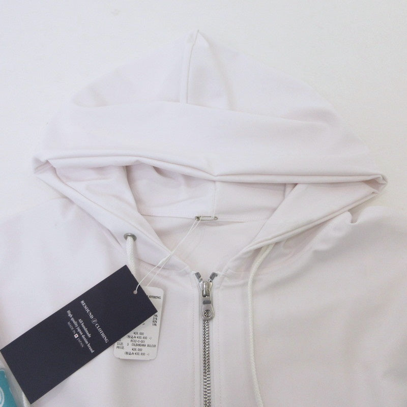 【中古】RESOUND CLOTHING | リサウンドクロージング PAISLEY RUSH OVER ZIPUP HOODIE パーカー RC32-C-001 ライトグリーン サイズ:3