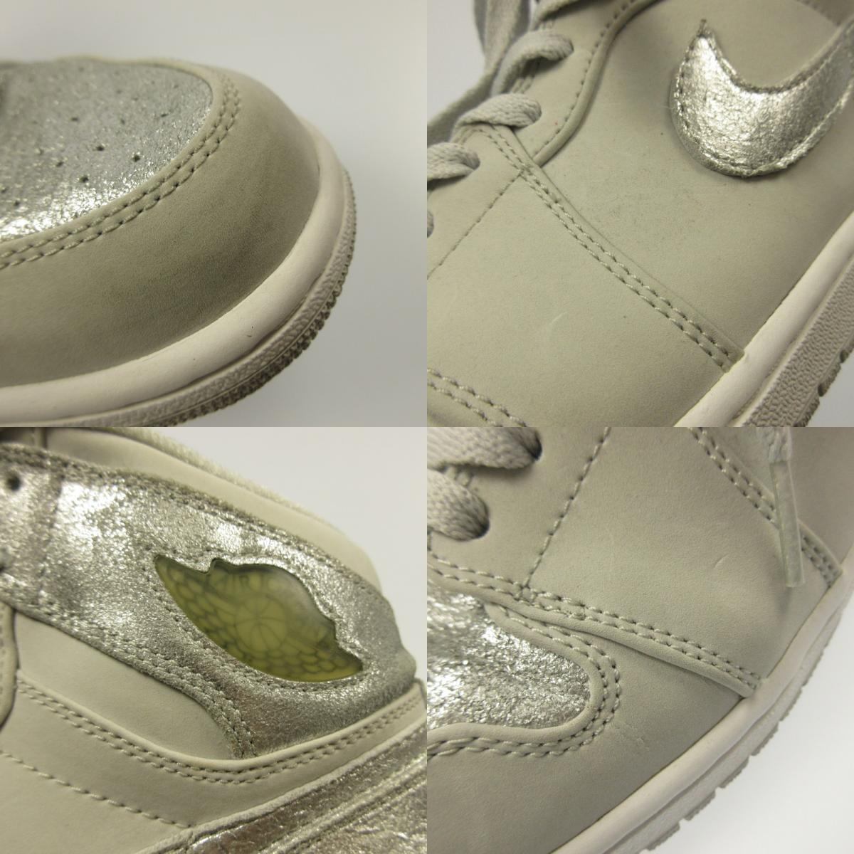 【中古】NIKE | ナイキ AIR JORDAN 1 RETRO HIGH SILVER ANNIVERSARY スニーカー 396009-001 グレー 29cm