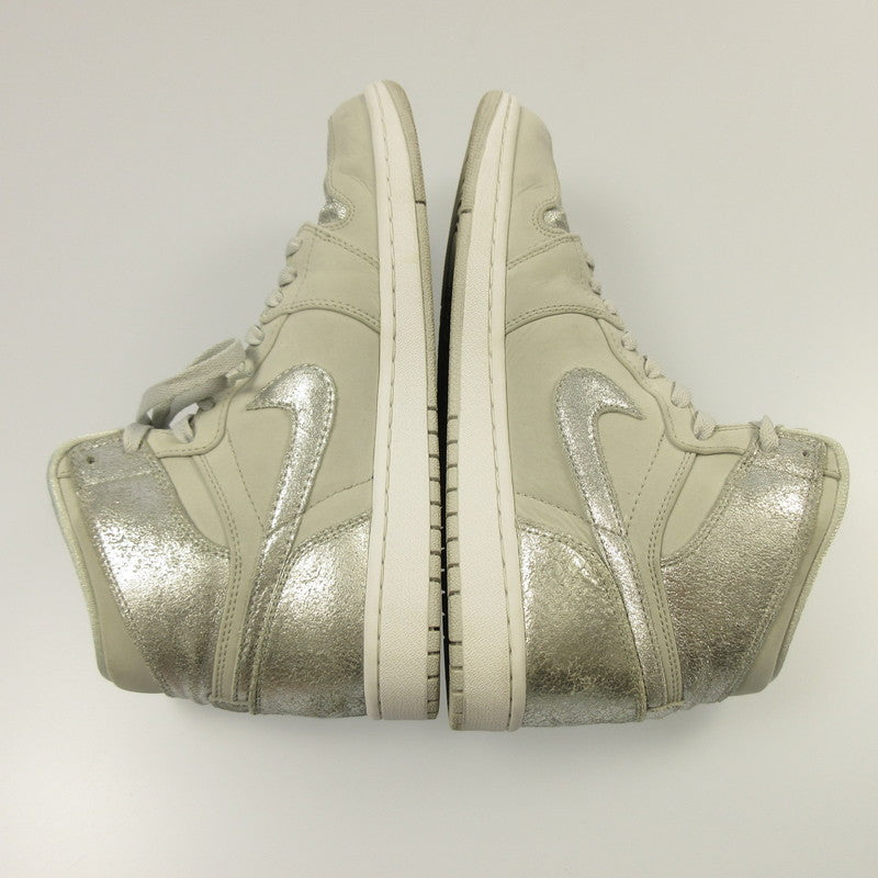 【中古】NIKE | ナイキ AIR JORDAN 1 RETRO HIGH SILVER ANNIVERSARY スニーカー 396009-001 グレー 29cm