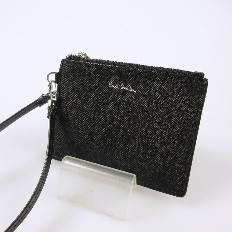【中古】Paul Smith | ポール・スミス アーティストストライププラー コインケース 845011 W570 ブラック