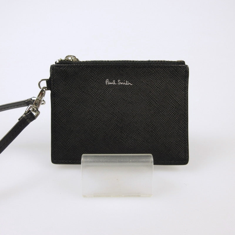 【中古】Paul Smith | ポール・スミス アーティストストライププラー コインケース 845011 W570 ブラック