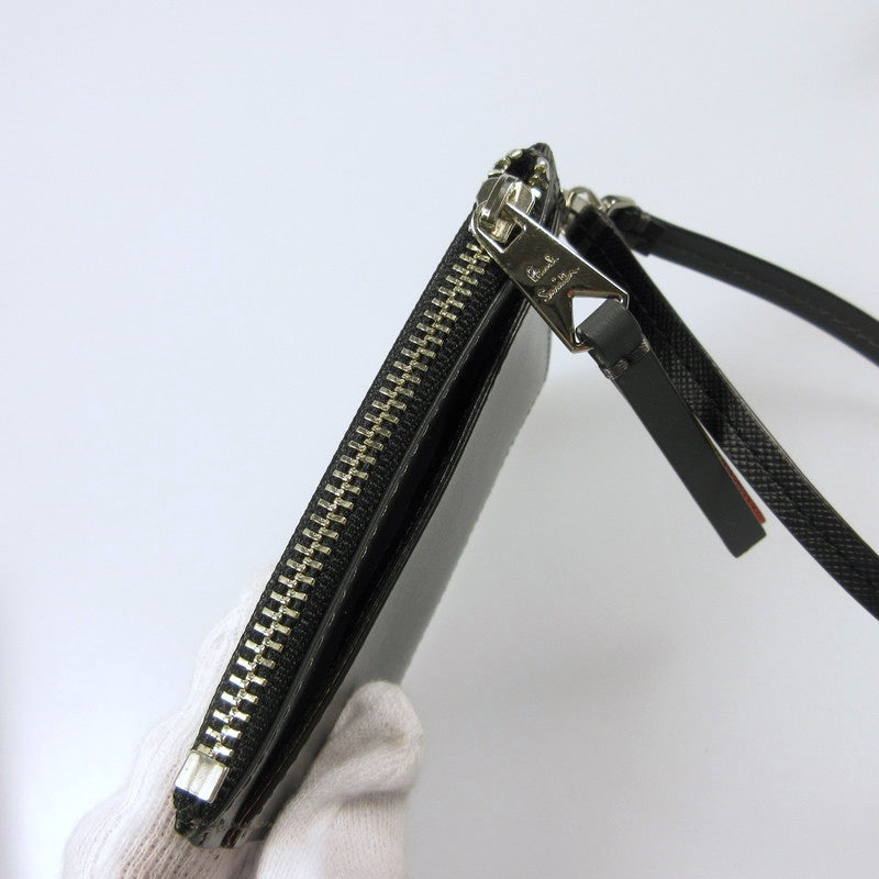 【中古】Paul Smith | ポール・スミス アーティストストライププラー コインケース 845011 W570 ブラック