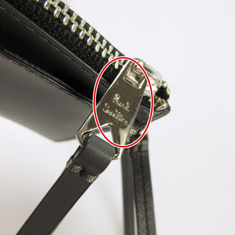【中古】Paul Smith | ポール・スミス アーティストストライププラー コインケース 845011 W570 ブラック