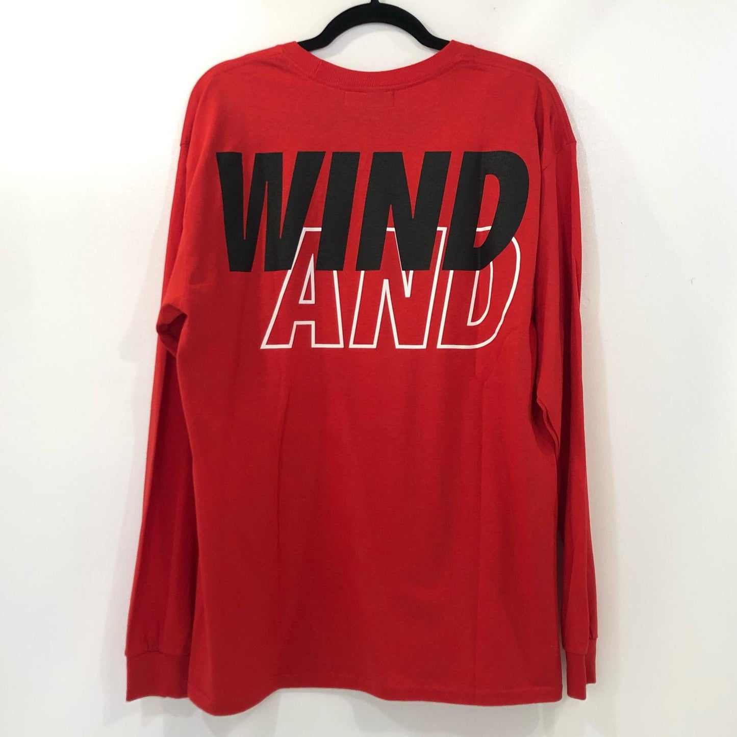 【中古】WIND AND SEA | ウィンダンシーウインダンシー SEA L/S T-SHIRT 長袖Tシャツ WDS-SEA-04 レッド サイズ:L