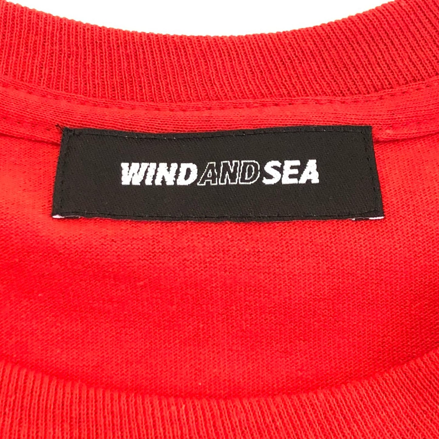 【中古】WIND AND SEA | ウィンダンシーウインダンシー SEA L/S T-SHIRT 長袖Tシャツ WDS-SEA-04 レッド サイズ:L