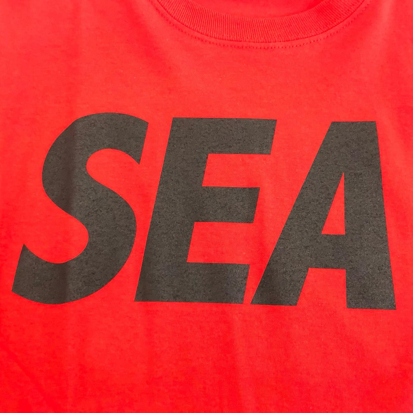 【中古】WIND AND SEA | ウィンダンシーウインダンシー SEA L/S T-SHIRT 長袖Tシャツ WDS-SEA-04 レッド サイズ:L