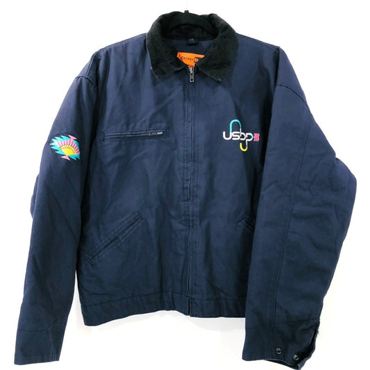 【中古】Cornerstone | コーナーストーン Duck Cloth Work Jacket ブルゾン J763 ネイビー サイズ:L