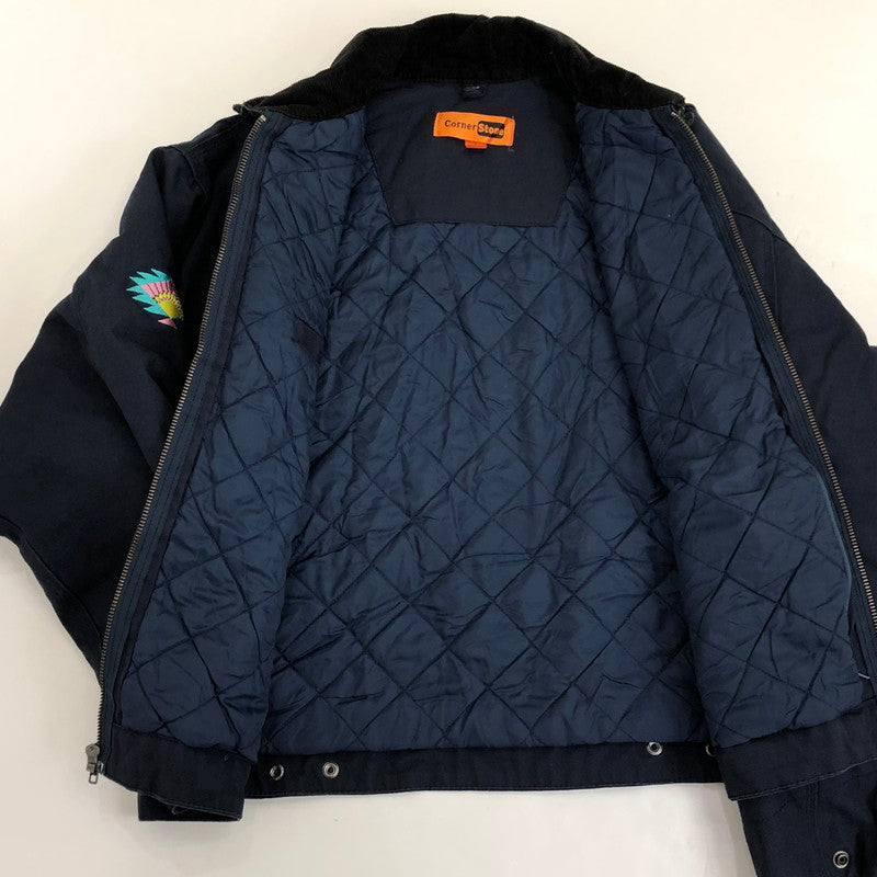 【中古】Cornerstone | コーナーストーン Duck Cloth Work Jacket ブルゾン J763 ネイビー サイズ:L