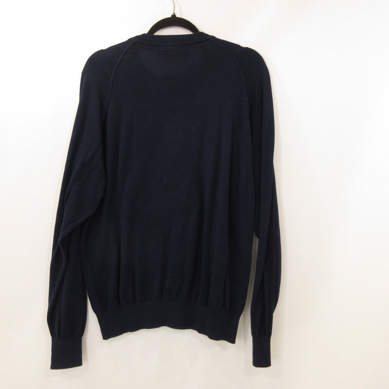 【中古】YVES SAINT LAURENT | イヴ・サンローラン タツノオトシゴ セーター ネイビー サイズ:M