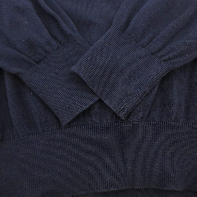【中古】YVES SAINT LAURENT | イヴ・サンローラン タツノオトシゴ セーター ネイビー サイズ:M