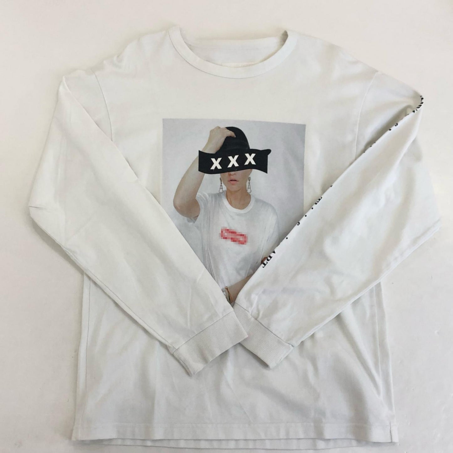 【中古】GOD SELECTION XXX | ゴッドセレクショントリプルエックス ケイトモス 長袖Tシャツ ホワイト サイズ:M
