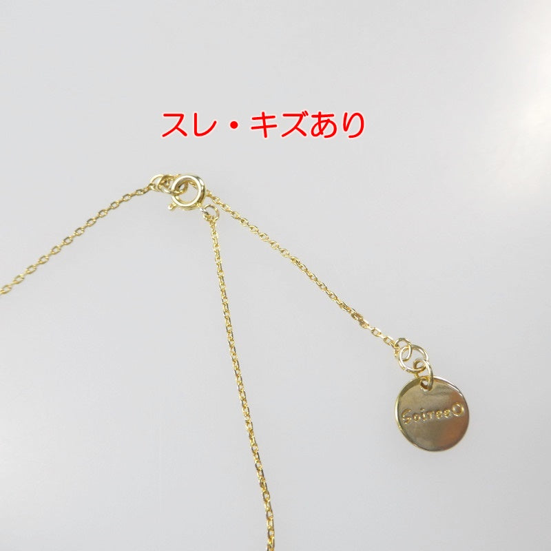 【中古】 メタリックバー ネックレス ゴールド