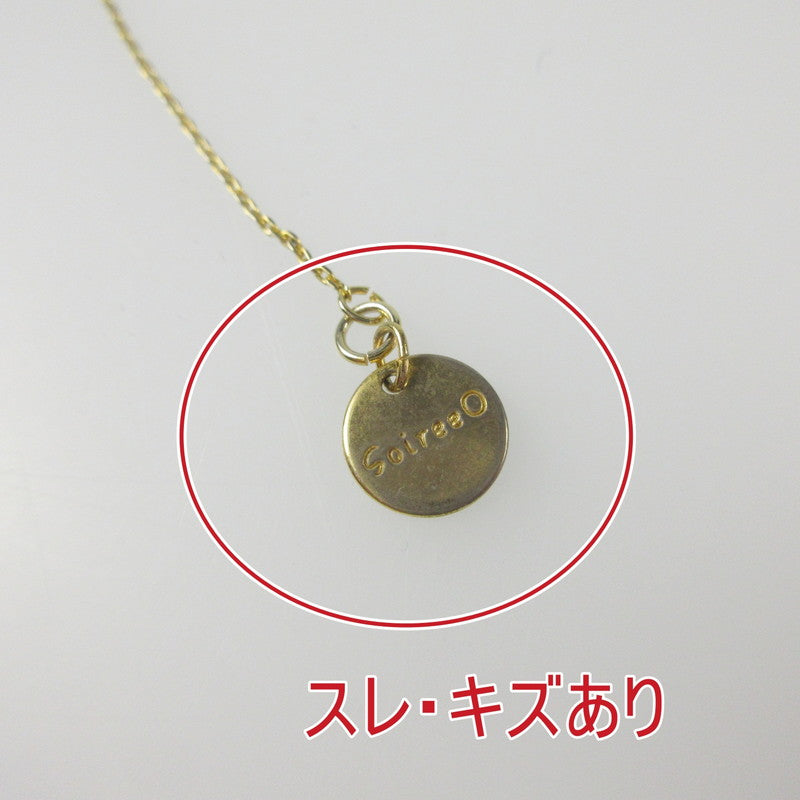 【中古】 メタリックバー ネックレス ゴールド