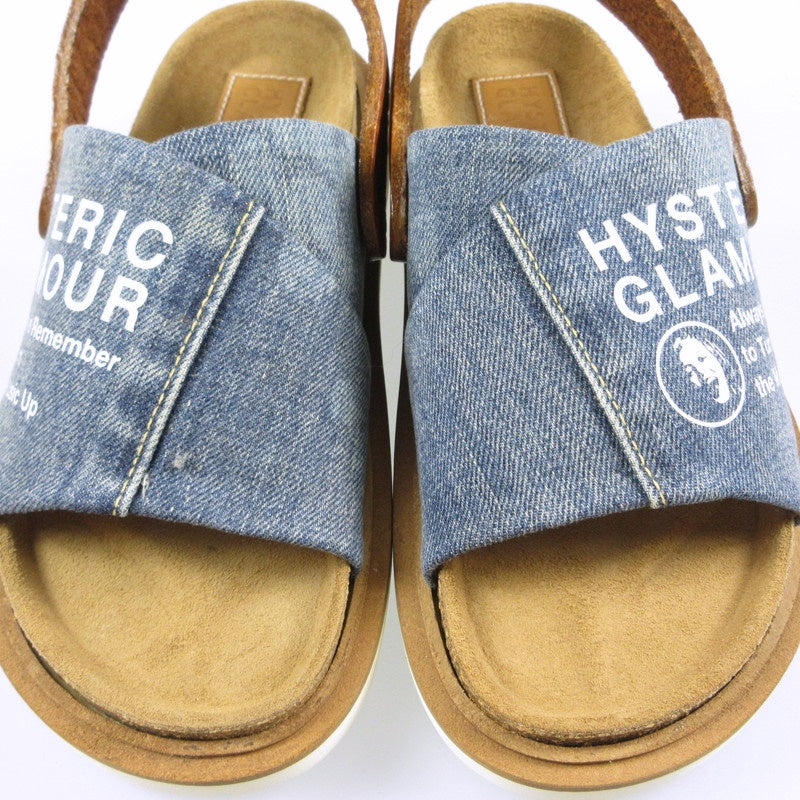 【中古】HYSTERIC GLAMOUR | ヒステリックグラマー サンダル 01191QS05044 ブルー 23cm