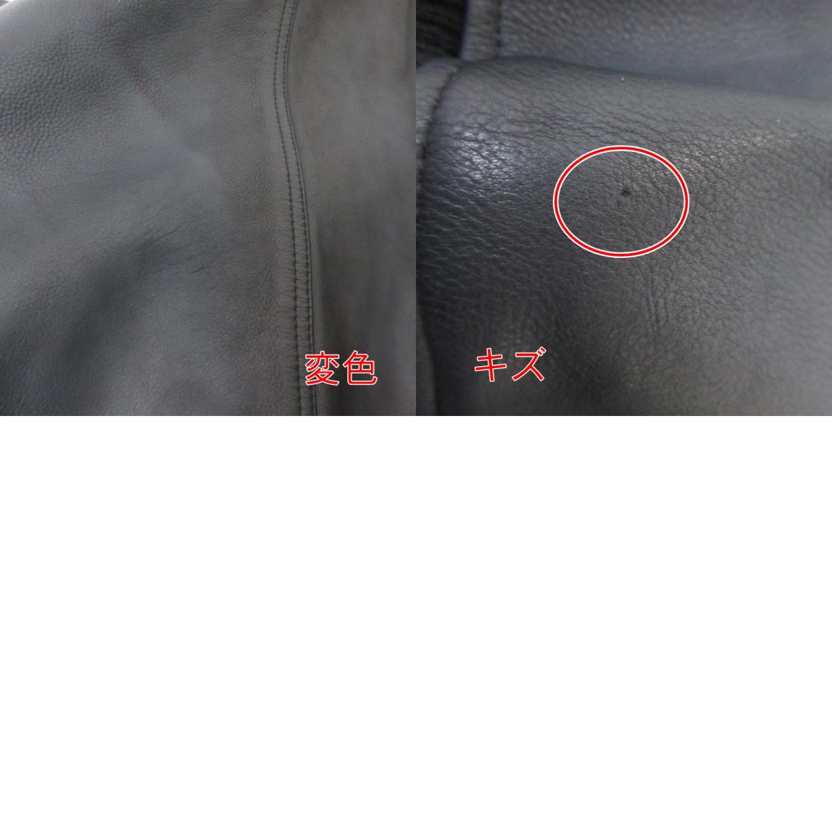 【中古】DIESEL | ディーゼル L-STEPHAN レザー ブラック サイズ:L