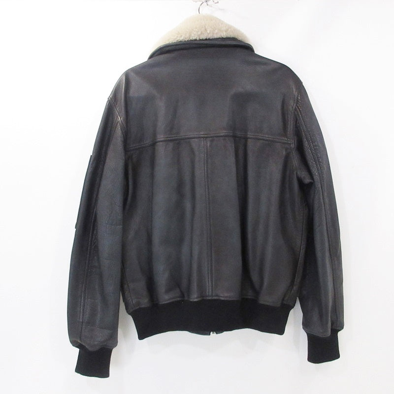 【中古】DIESEL | ディーゼル L-STEPHAN レザー ブラック サイズ:L