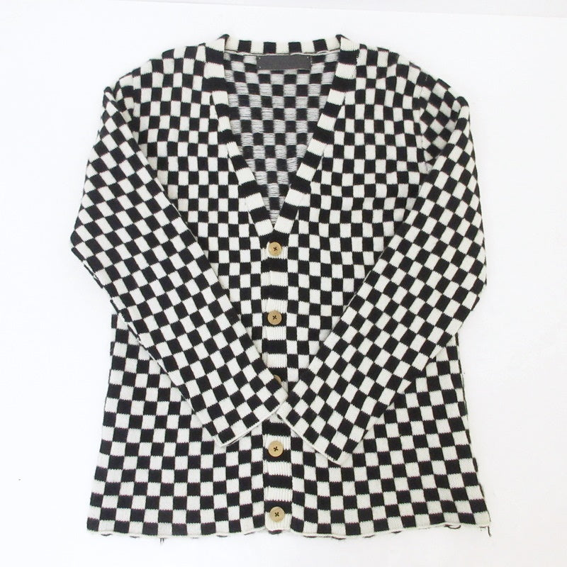 【中古】 CHECKER CARDIGAN カーディガン 3210800331 サイズ:S