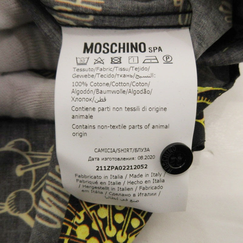 【中古】MOSCHINO | モスキーノ モスキーノスペース 半袖シャツ ZPA0221 サイズ:38