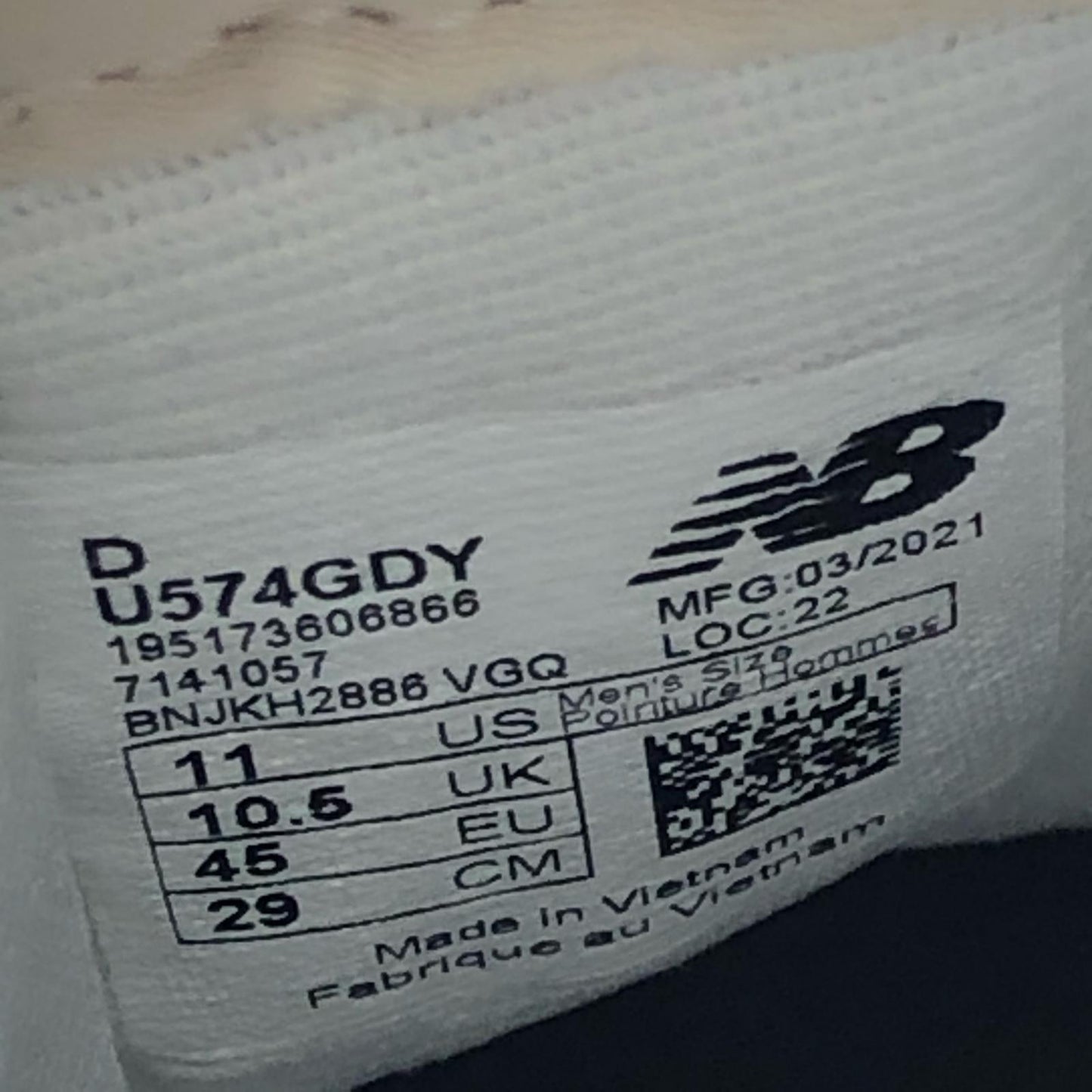 【中古】NEW BALANCE | ニューバランス スニーカー U574GDY グレー 29cm