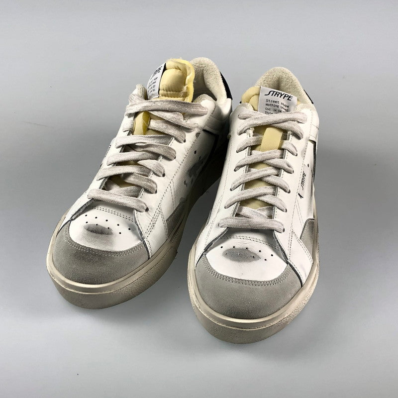【中古】 WHITE DESTROYED スニーカー ST6001-NER ホワイト