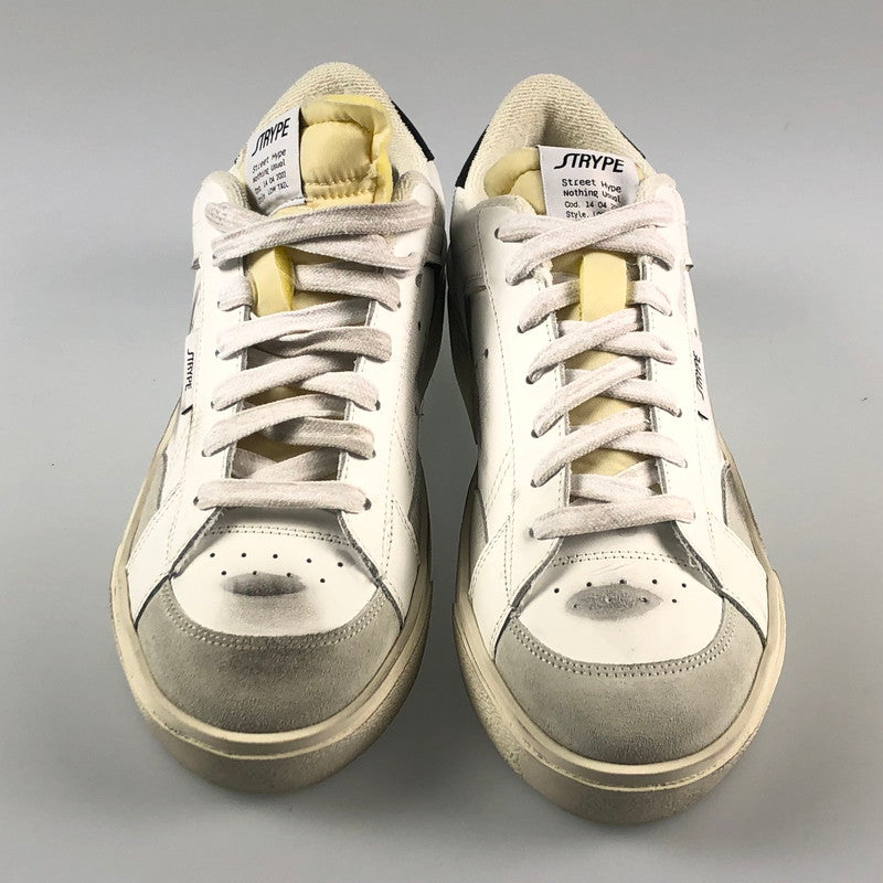 【中古】 WHITE DESTROYED スニーカー ST6001-NER ホワイト