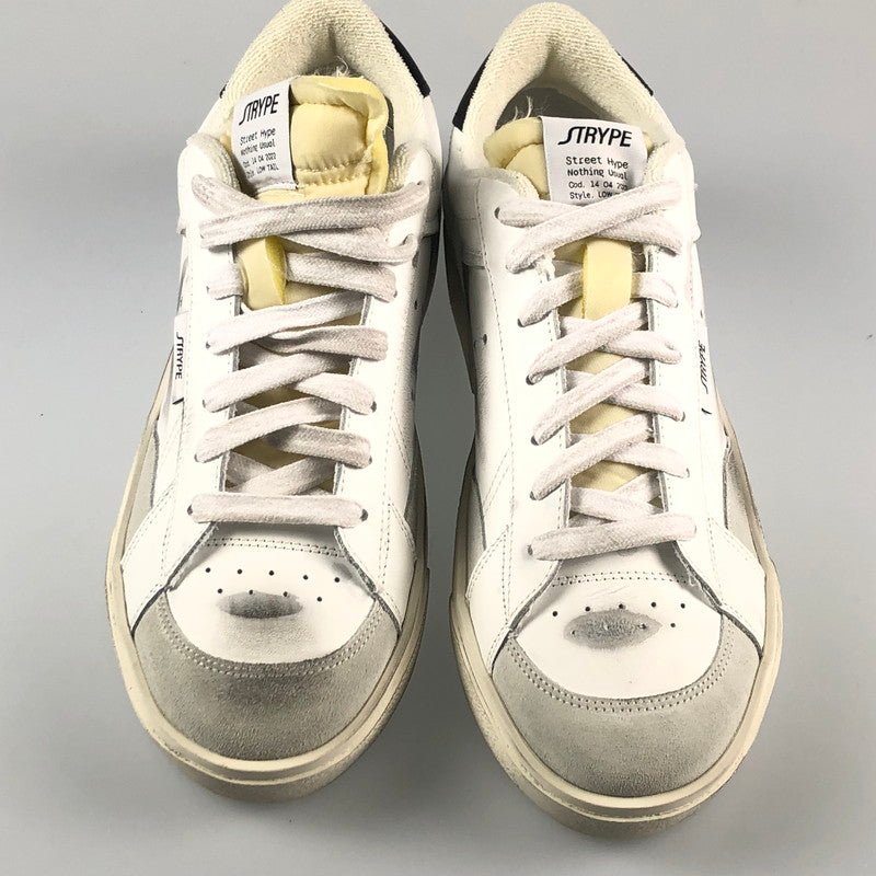 【中古】 WHITE DESTROYED スニーカー ST6001-NER ホワイト