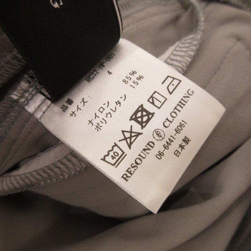 【中古】RESOUND CLOTHING | リサウンドクロージング JOHNSON NYLON HP ショートパンツ RC32-HP-001 グレー サイズ:4