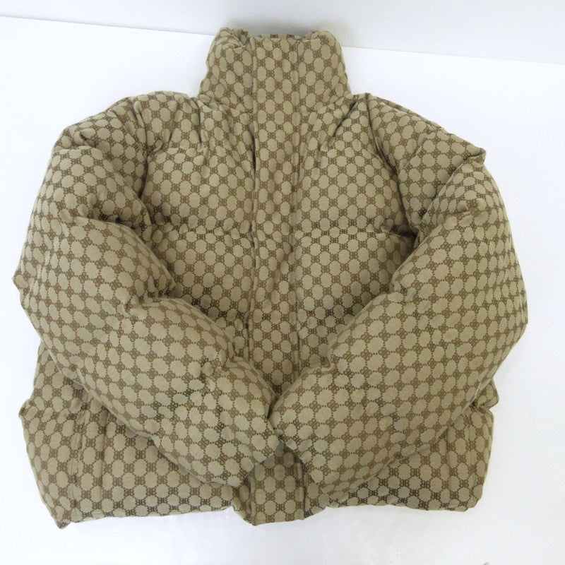 【中古】BALENCIAGA | バレンシアガ Hacker BB Puffer Jacket ダウンジャケット 681885 TLD53 ベージュ サイズ:46