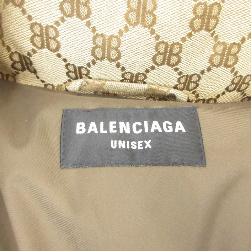 【中古】BALENCIAGA | バレンシアガ Hacker BB Puffer Jacket ダウンジャケット 681885 TLD53 ベージュ サイズ:46