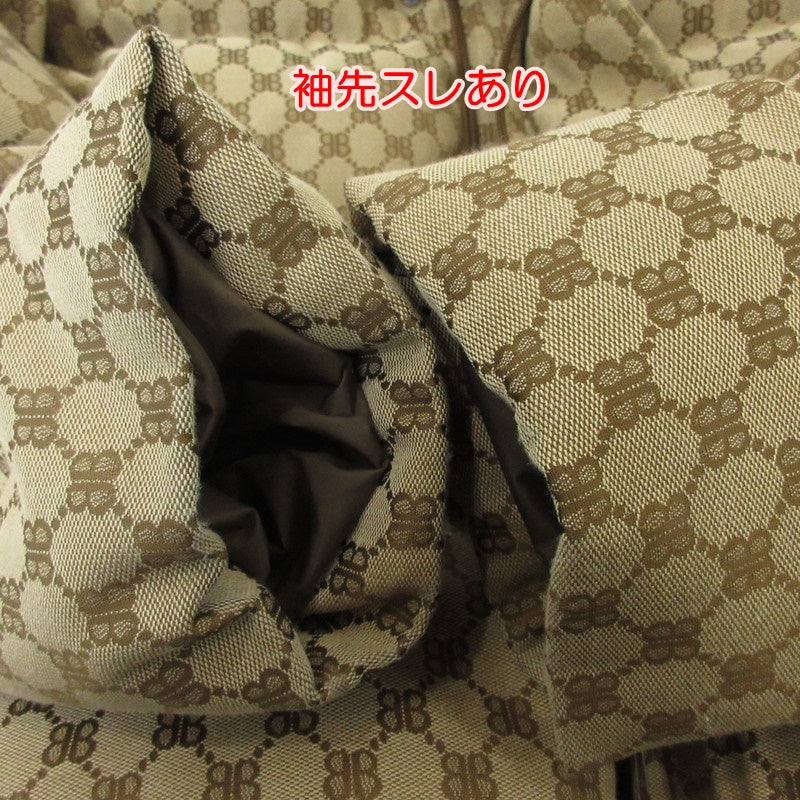 【中古】BALENCIAGA | バレンシアガ Hacker BB Puffer Jacket ダウンジャケット 681885 TLD53 ベージュ サイズ:46
