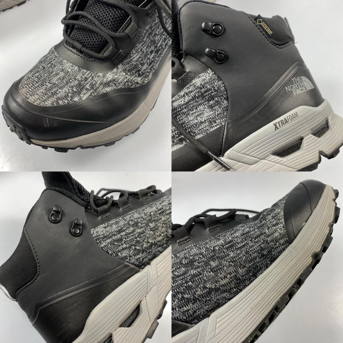 【中古】THE NORTH FACE | ザ・ノースフェイス SHAVED HIKER MID GORE-TEX スニーカー NF51930 ブラック 28cm