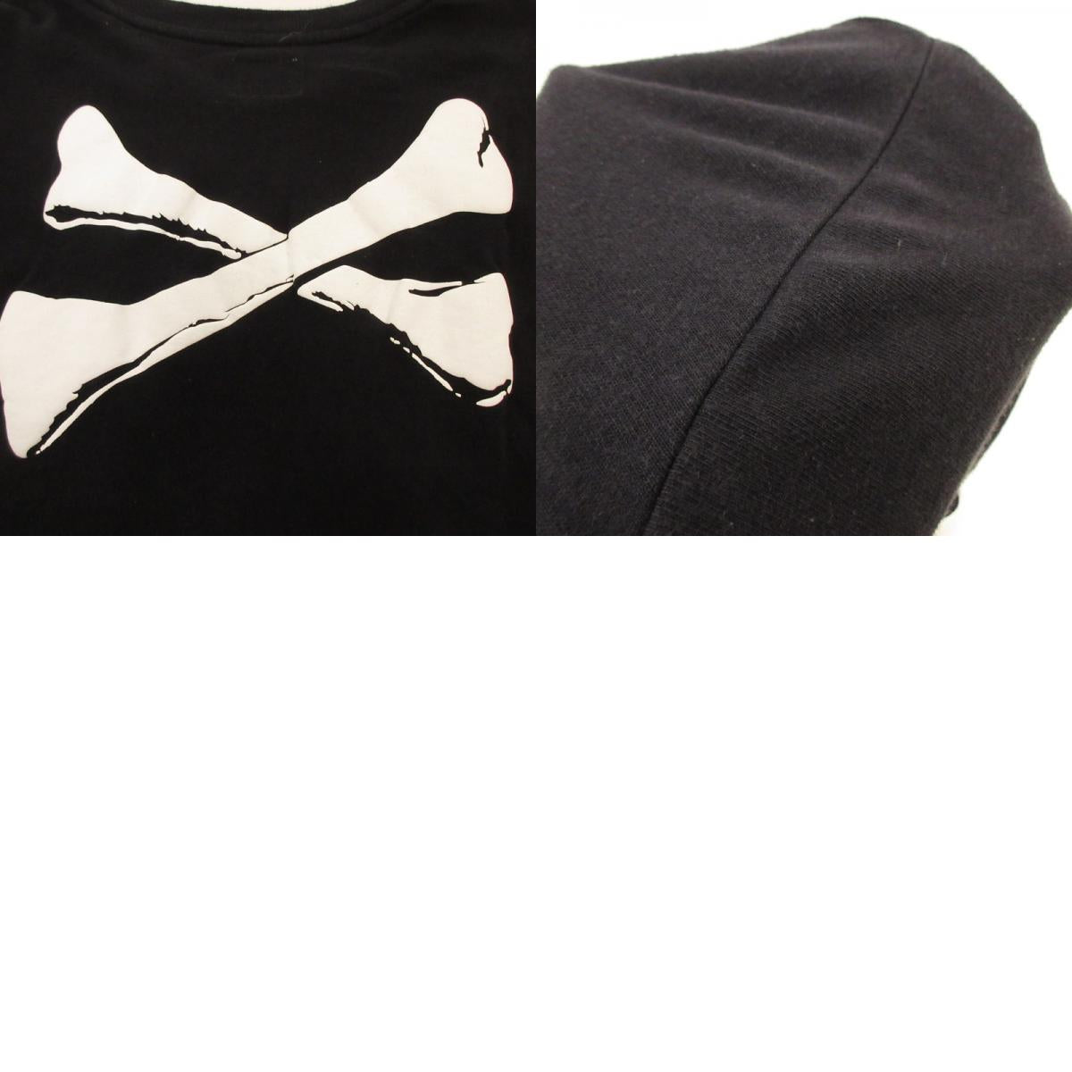 【中古】W)TAPS | ダブルタップス LONG SLEEVE DESIGN 02 TEE クロスボーン 長袖Tシャツ 162ATDT-CSM06S ブラック