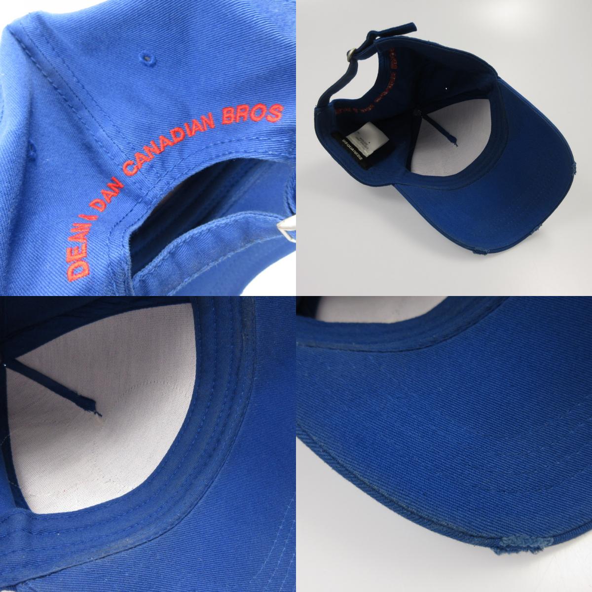 【中古】DSQUARED2 | ディースクエアード LUCK CAP キャップ 2017S/S ブルー