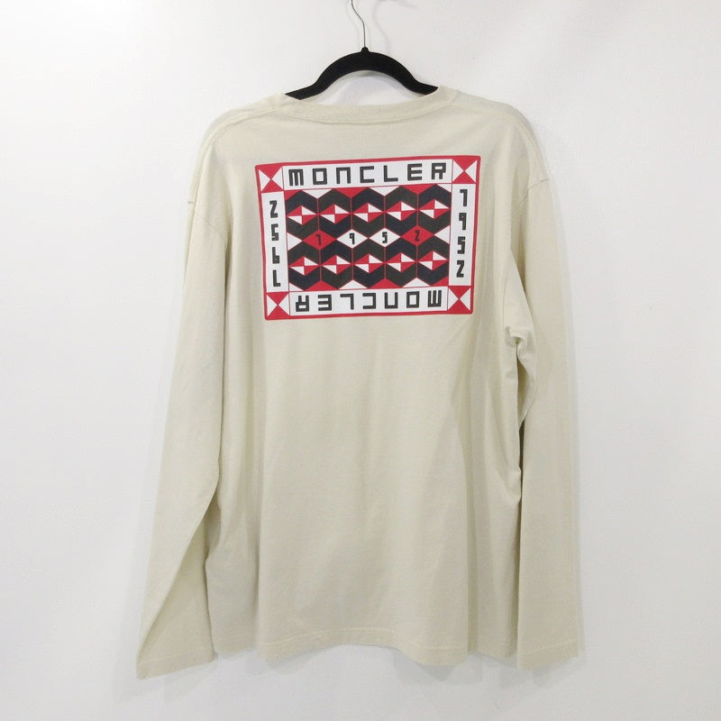 【中古】MONCLER GENIUS | モンクレールジニアス 長袖Tシャツ H10928D00002 ベージュ サイズ:M