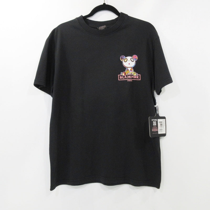 【中古】 SIGNATURE TEE 半袖Tシャツ BLACKPINK ×村上隆 ブラック サイズ:S