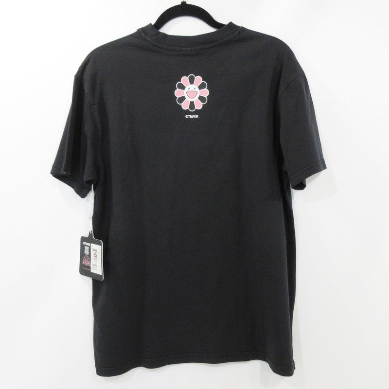 【中古】 SIGNATURE TEE 半袖Tシャツ BLACKPINK ×村上隆 ブラック サイズ:S