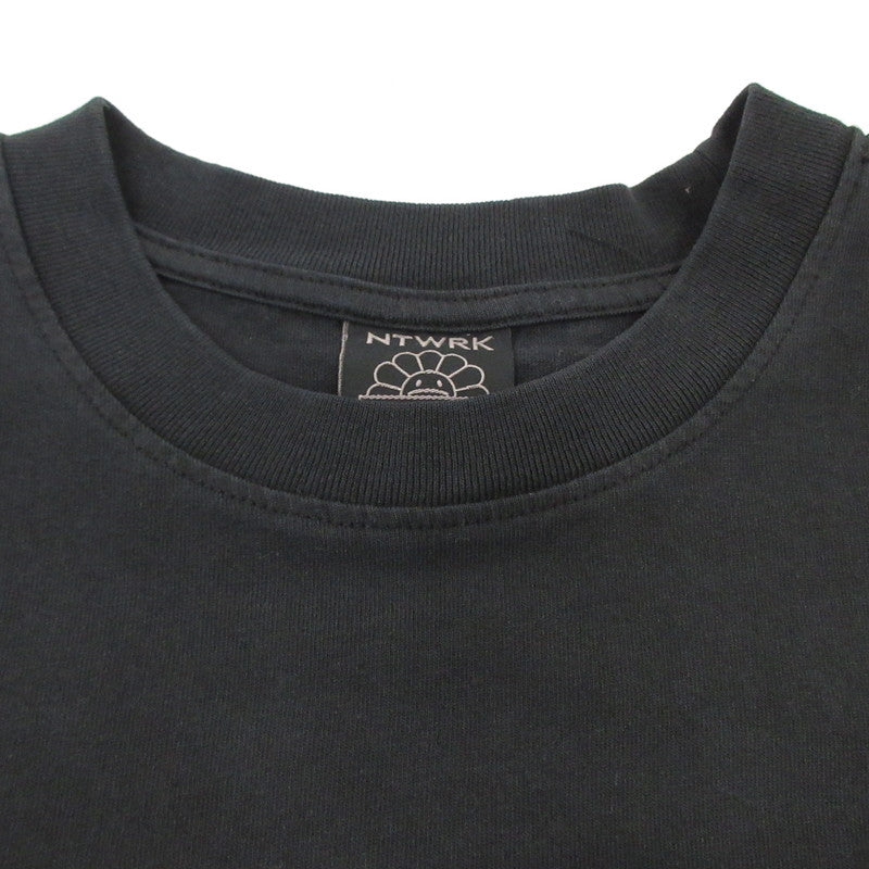 【中古】 SIGNATURE TEE 半袖Tシャツ BLACKPINK ×村上隆 ブラック サイズ:S