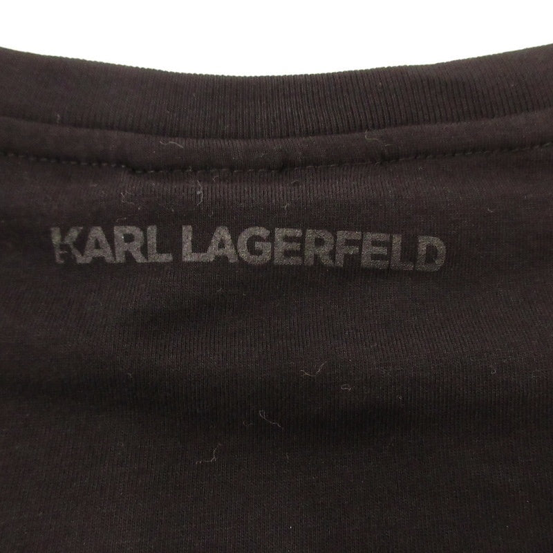 【中古】KARL LAGERFELD | カールラガーフェルド 半袖Tシャツ 755063-511240 ブラック サイズ:S