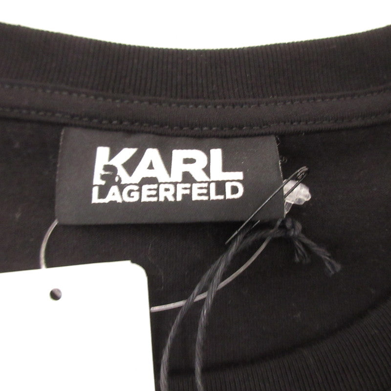 【中古】KARL LAGERFELD | カールラガーフェルド 半袖Tシャツ 755063-511240 ブラック サイズ:S