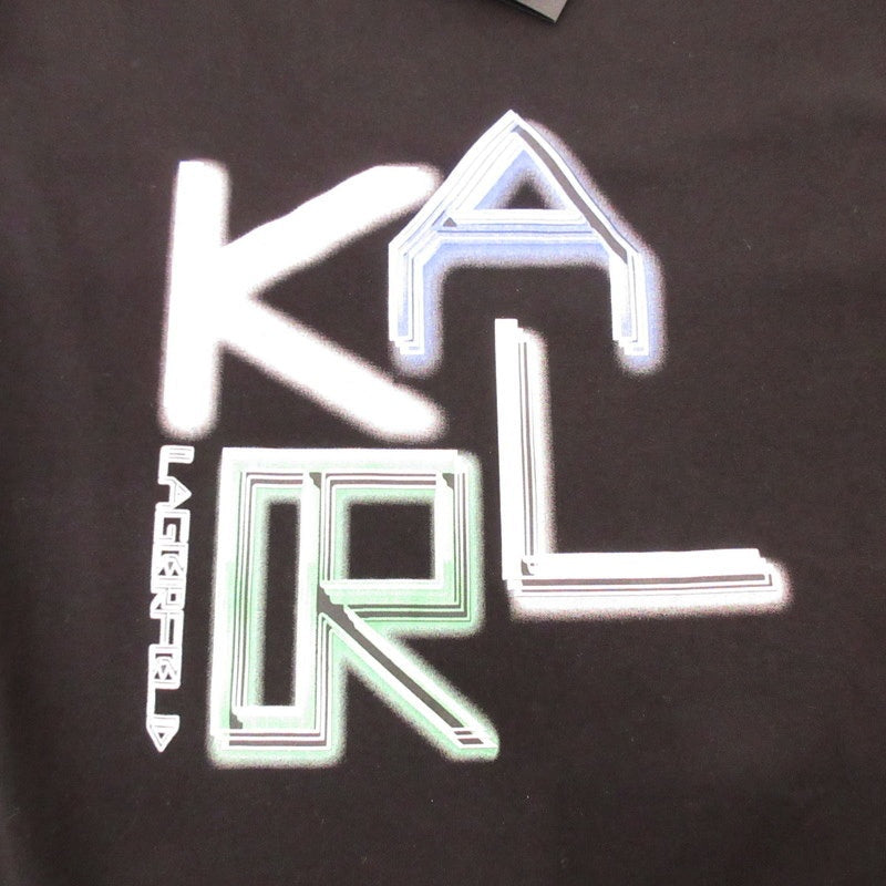 【中古】KARL LAGERFELD | カールラガーフェルド 半袖Tシャツ 755063-511240 ブラック サイズ:S