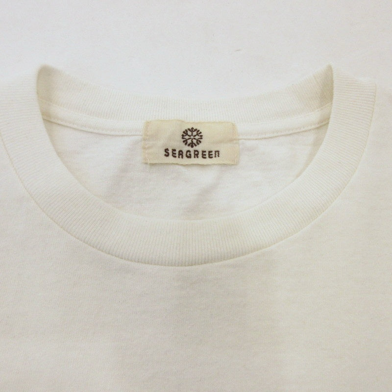 【中古】Seagreen | シーグリーン RECYCLE COTTON LOGO T-SHIRTS 半袖Tシャツ MSEA24S8315-M ホワイト サイズ:1