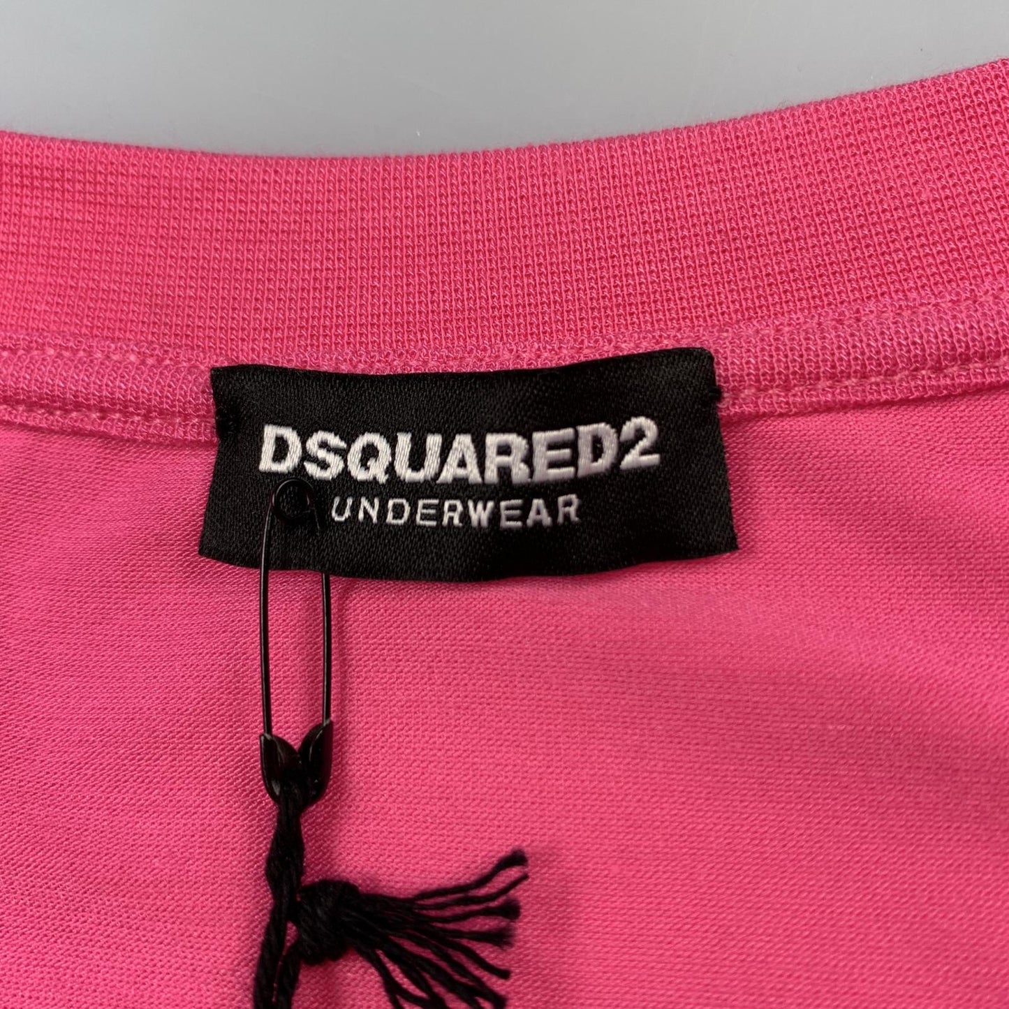 【中古】DSQUARED2 | ディースクエアード Logo Underwear T-Shirt 半袖Tシャツ D9M203480 ピンク サイズ:S