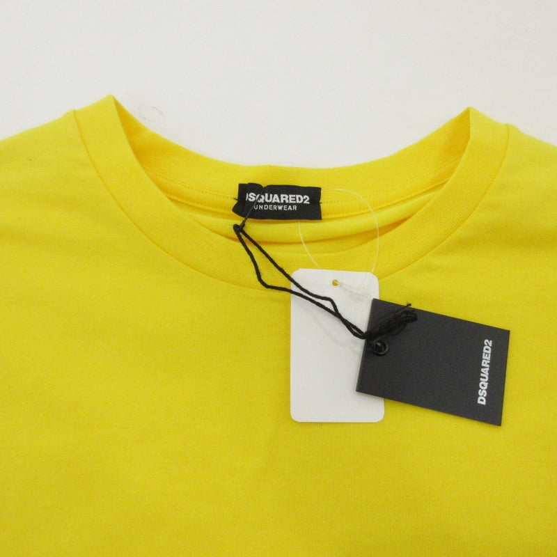 【中古】DSQUARED2 | ディースクエアード Logo Underwear T-Shirt 半袖Tシャツ D9M203540 イエロー サイズ:M