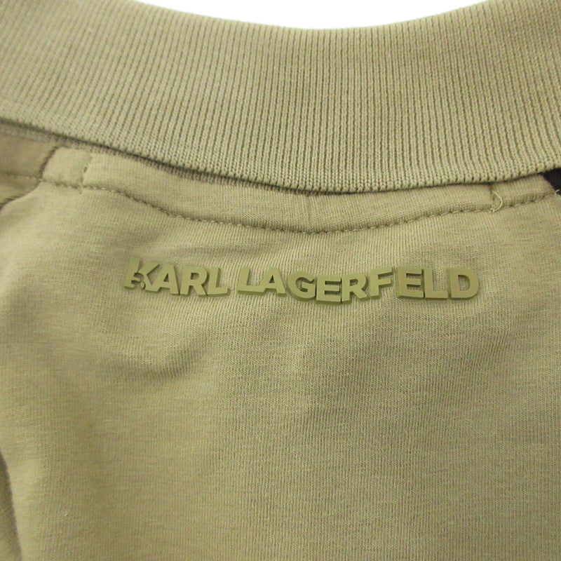 【中古】KARL LAGERFELD | カールラガーフェルド ポロシャツ 745018 カーキ サイズ:L