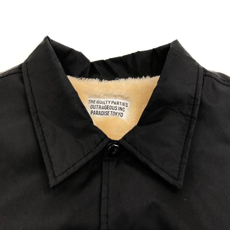 【中古】WACKOMARIA | ワコマリア 天国東京 BOA COACH JACKET TYPE-5 その他アウター 18FW-WMO-BL50 ブラック サイズ:M