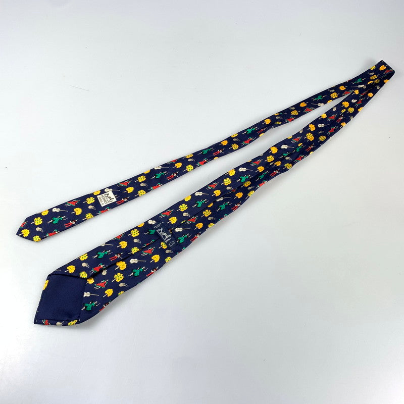 【中古】HERMES | エルメス ネクタイ ブルー