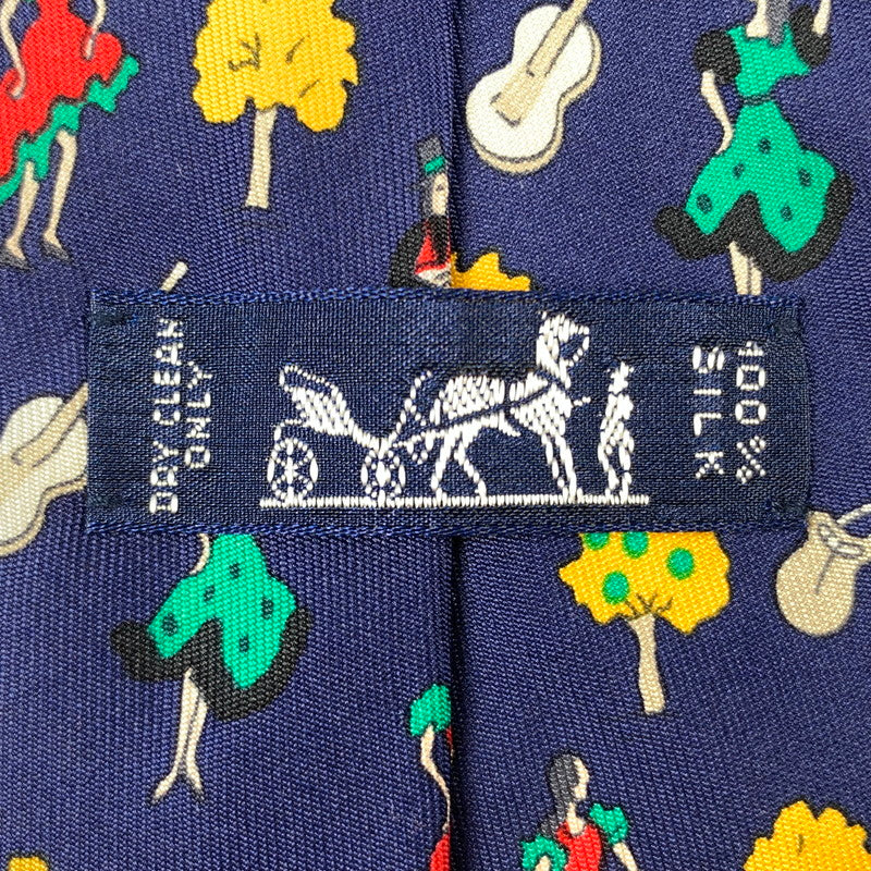 【中古】HERMES | エルメス ネクタイ ブルー