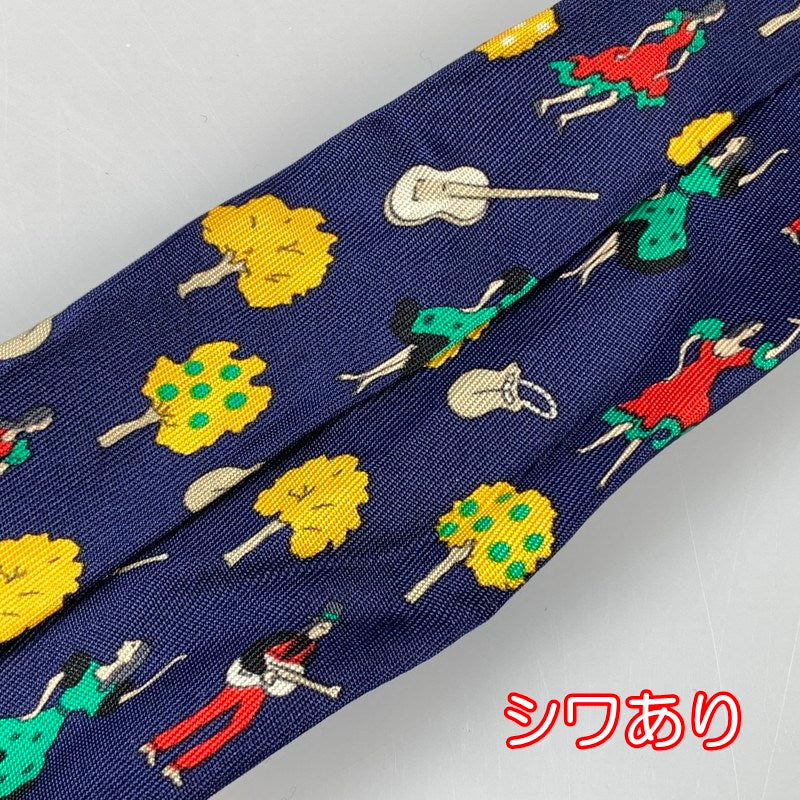 【中古】HERMES | エルメス ネクタイ ブルー