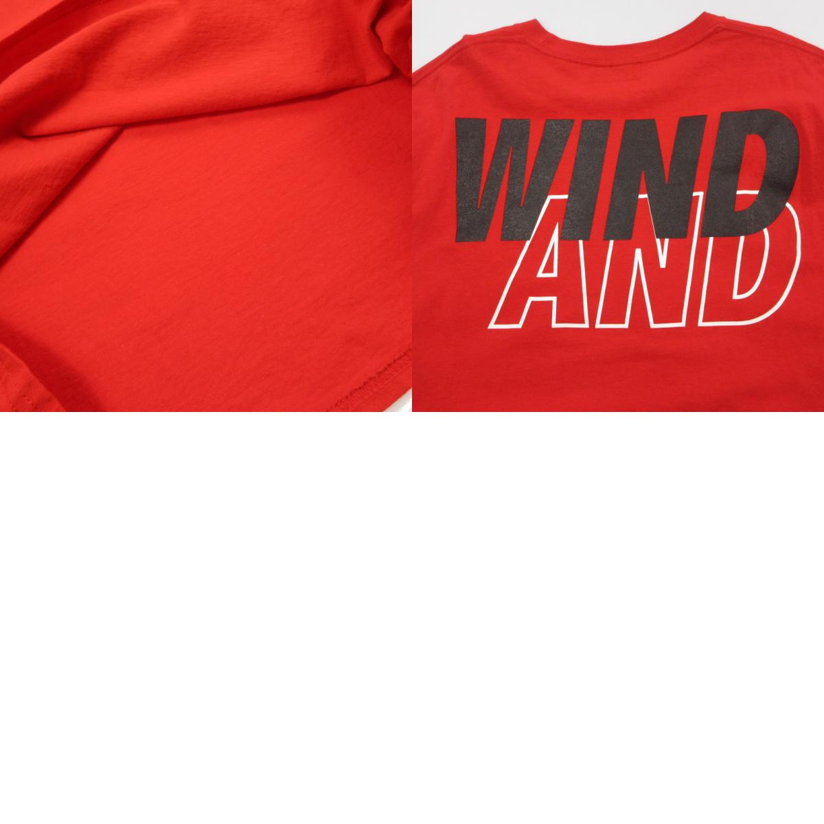 【中古】WIND AND SEA | ウィンダンシーウインダンシー SEA L/S T-SHIRT 長袖Tシャツ WDS-SEA-04 レッド サイズ:XL